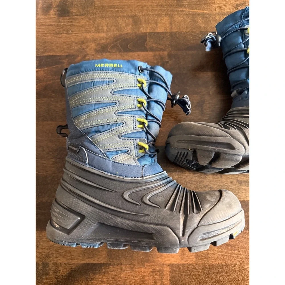 Merrell Kids Snow Quest Lite 3.0 Waterproof Boots Insulated‎ Size 13Y